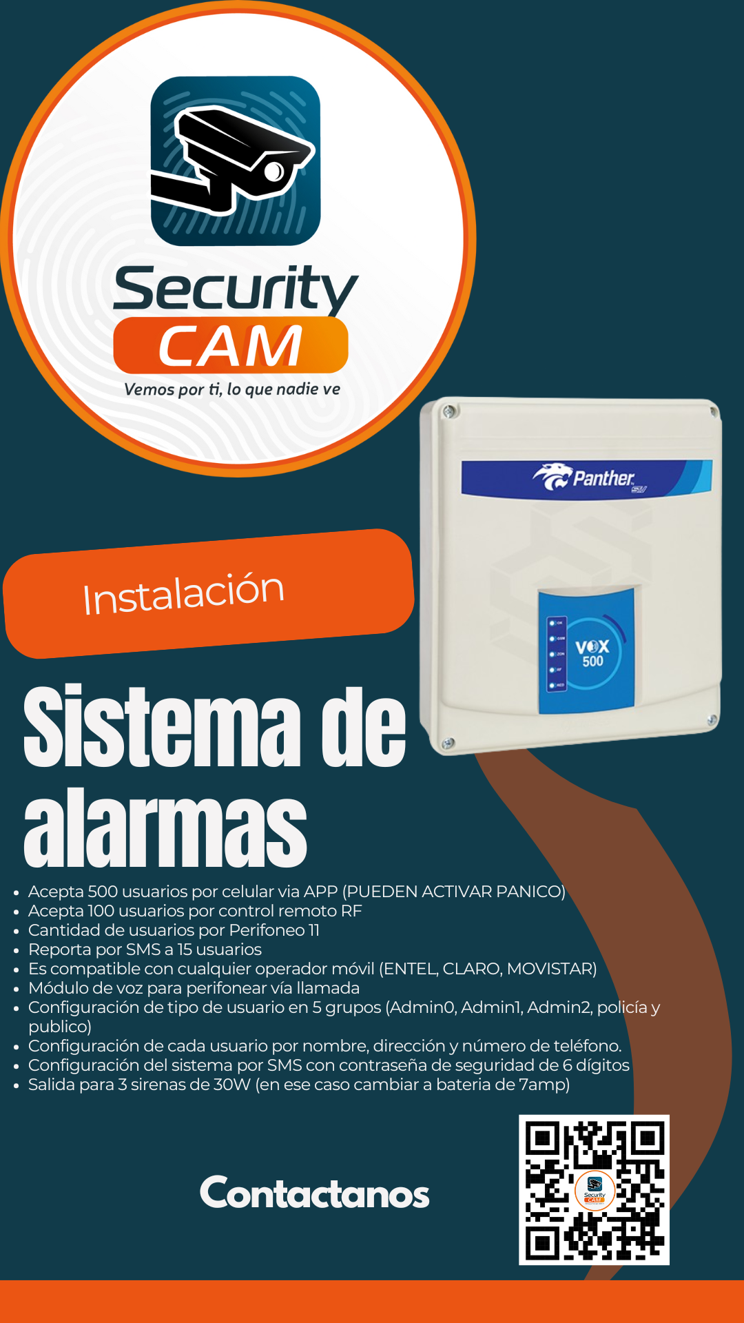 ALARMA COMUNITARIA LINSENG VOX 500