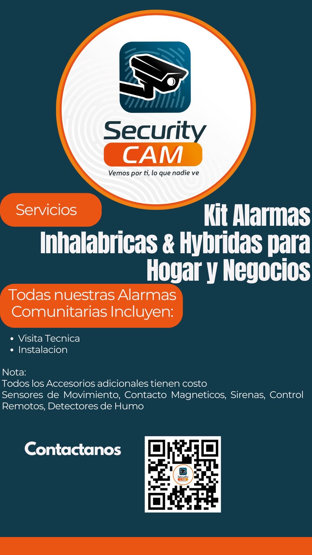 PRESENTACION PUBLICIDAD ALARAMAS Inhalambricas & Hybridas para Hogar y Negocios